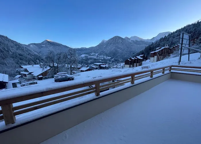 Dans Residence Neuve Le Snow Roc Sur Les Pistes, Grand Studio Cosy 5 Pers Avec Terrasse Panoramique, Sauna, Wifi
