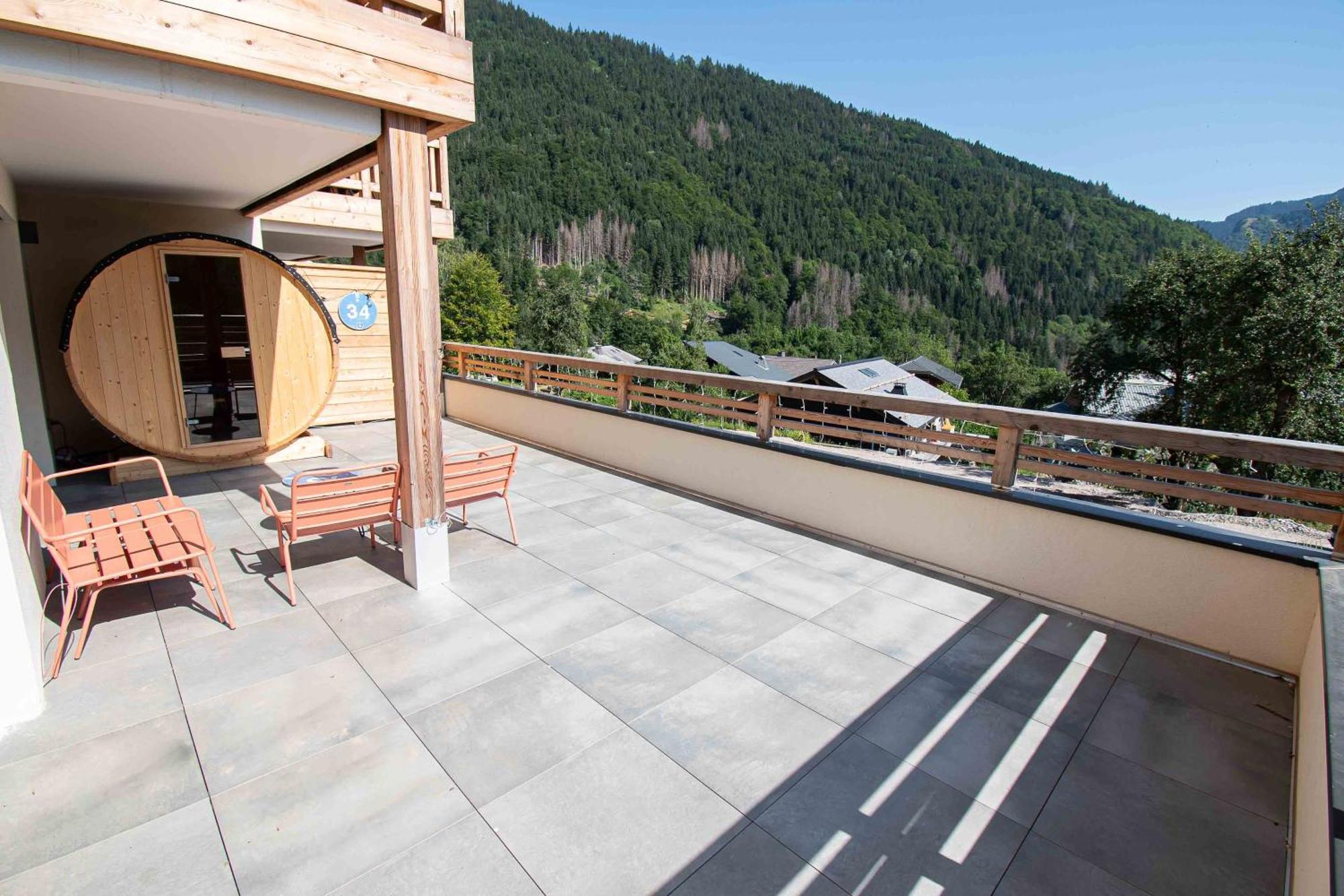Le Snow Roc: Ski-in With Panoramic Terrace And Sauna Saint-Jean-d'Aulps