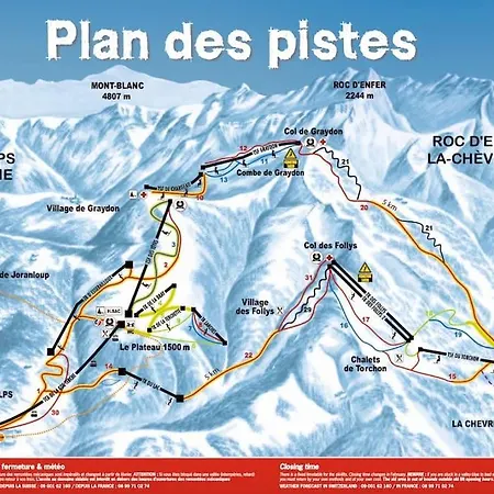 Le Snow Roc: Ski-In Studio with Panoramic Terrace and Sauna Saint-Jean-d'Aulps Exterior photo