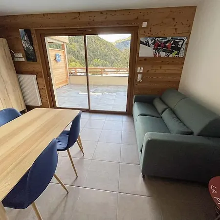 Le Snow Roc: Ski-In Studio with Panoramic Terrace and Sauna Saint-Jean-d'Aulps Exterior photo