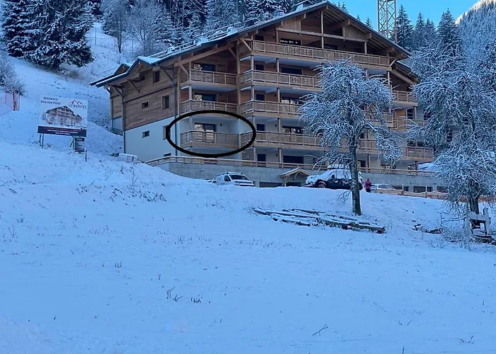 Dans Residence Neuve Le Snow Roc Sur Les Pistes, Grand Studio Cosy 5 Pers Avec Terrasse Panoramique, Sauna, Wifi